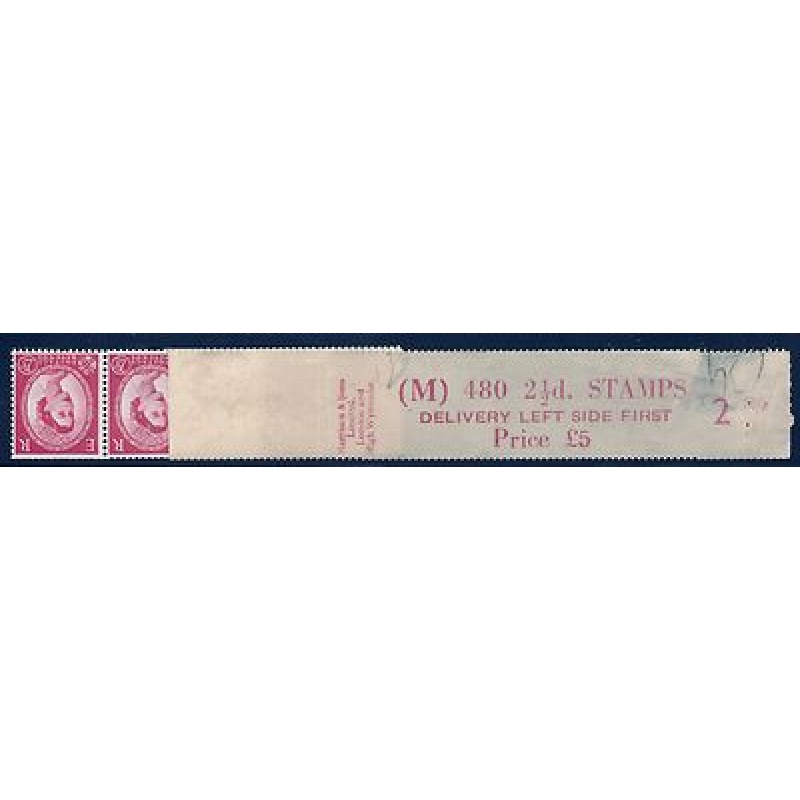 2d Multi Crown watermark sideways Delivery Coil leader M 2 MNH