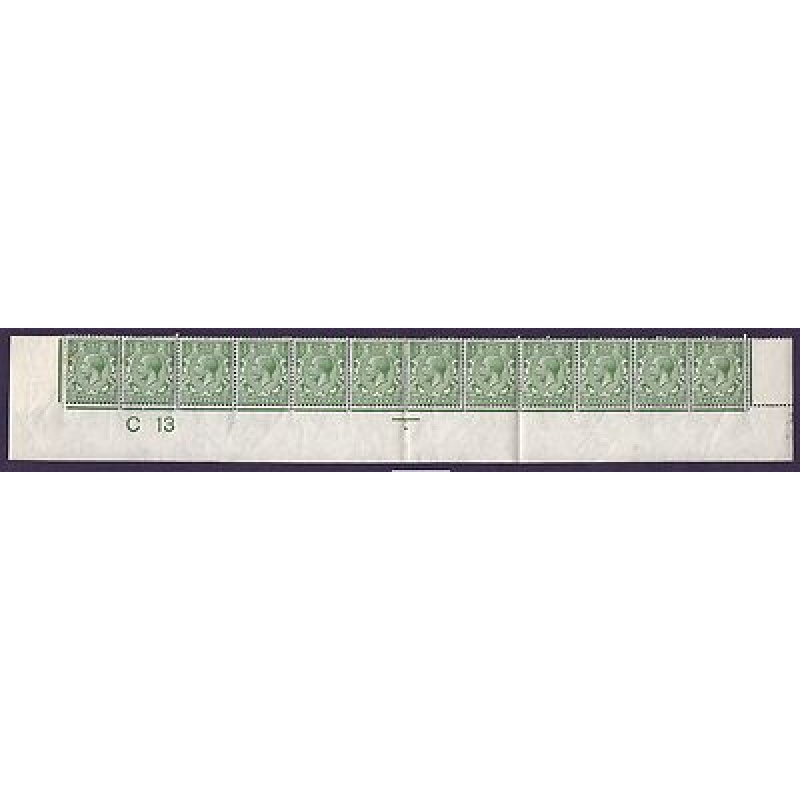 N14(6) d Bright Green Control C13 perf plate 88 8 MOUNTED MINT