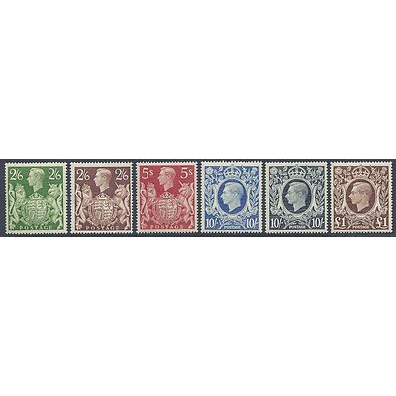 Sg476-478c 1939-48 High Value arms set UNMOUNTED MINT