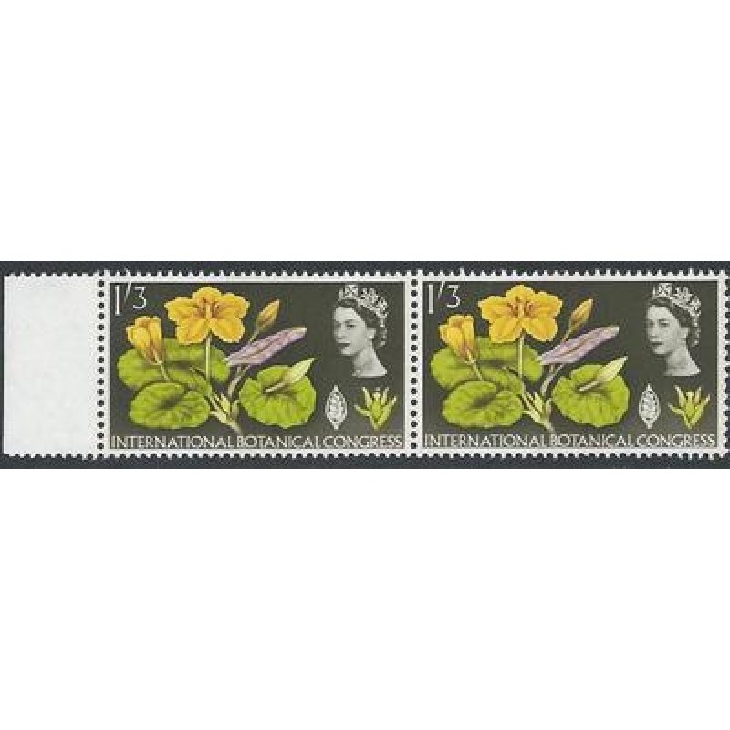 1964 Geographical 1 3 (Phos) - Listed Variety - Narrow Band Left - MNH