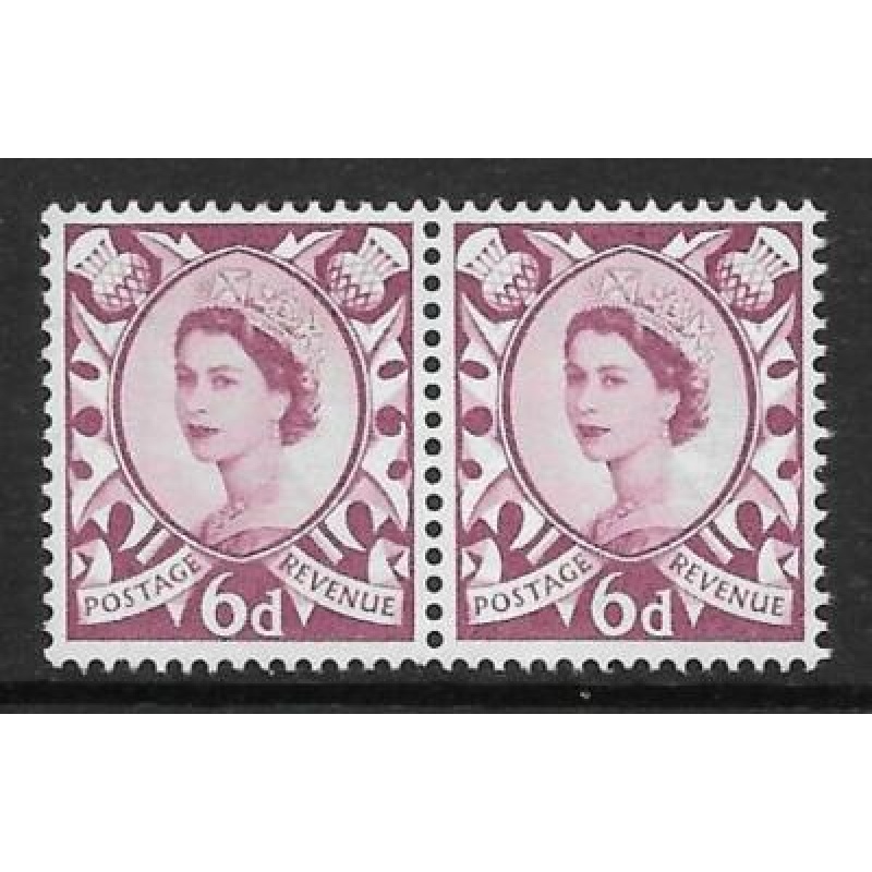 Sg XS16b 6d Scotland with variety - Curled leaf UNMOUNTED MINT