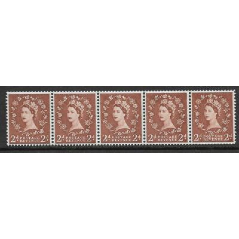 S49d 2d Wilding 9.5mm Violet with variety - retouch left 2 UNMOUNTED MINT