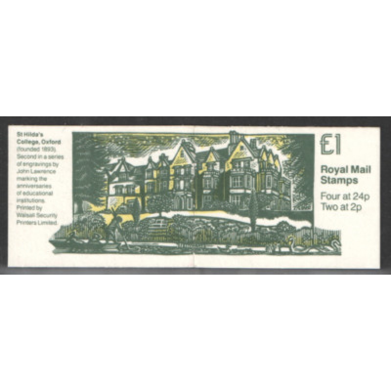 FH29 1993 Educational Institutions Series #2 - Folded Booklet - Cyl W1