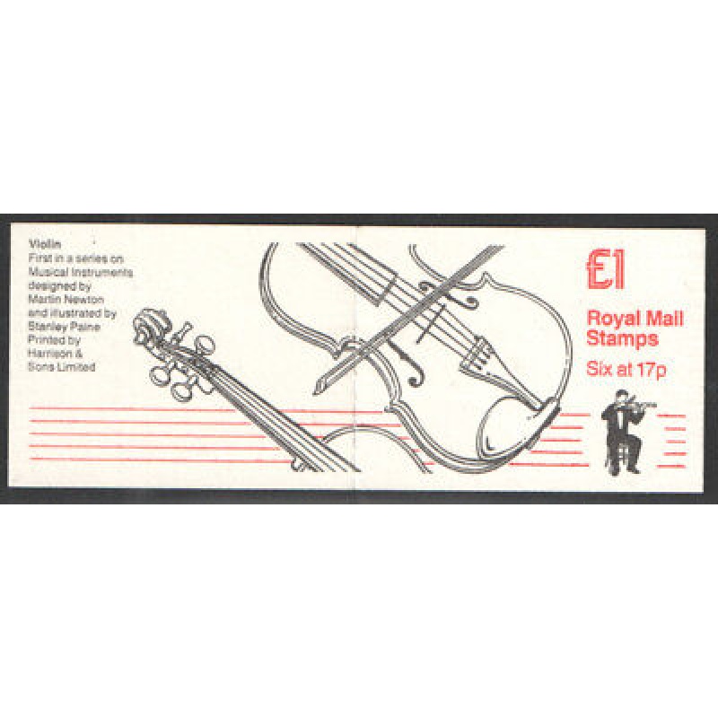 FH5 1986 Musical Instruments Series - Violin - Folded Booklet  - Cyl B42