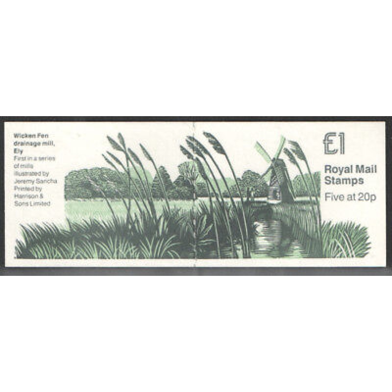 FH18 1989 Wicken Fen Mills Series #1 - Folded Booklet Cyl B8