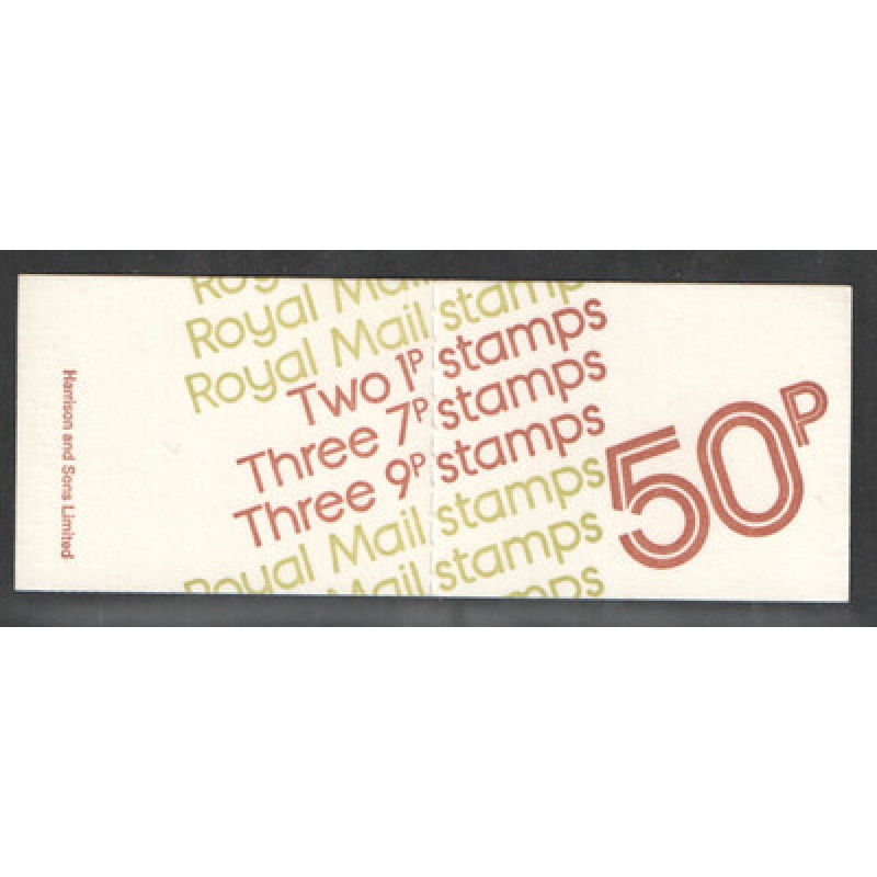 FB2a 1977 June 50p Decimal Machin Folded Booklet - good perfs
