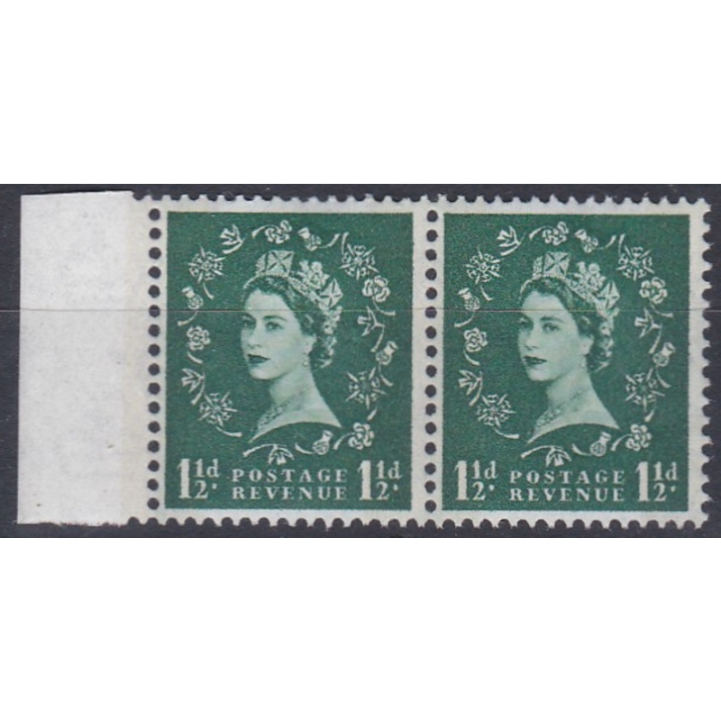 Sg S35a 1d Wilding Violet 1 x 6mm band right  UNMOUNTED MINT