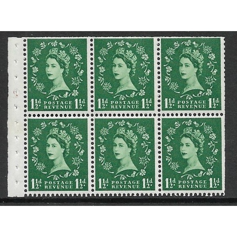 SB62b Wilding booklet pane Edward variety UNMOUNTED MNT MNH