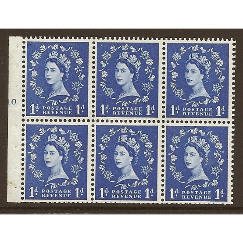 SB30 Wilding booklet pane Crown on Cream cylinder F10T No Dot UNMOUNTED MNT MNH