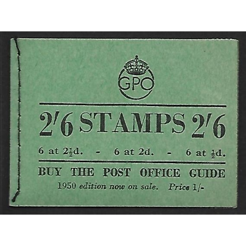BD18 2 6 GPO GVI booklet - July 1950 All panes inverted UNMOUNTED MINT MNH