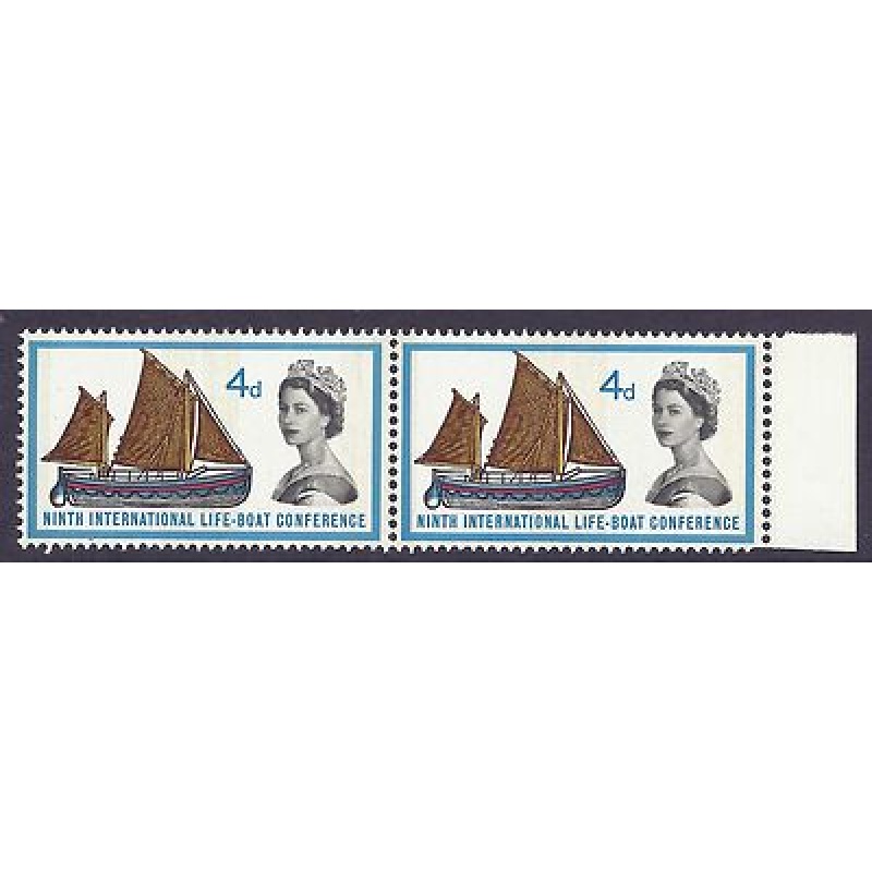 1963 sg640pa Lifeboat 4d (Phos) Listed Variety - Narrow Band right - MNH