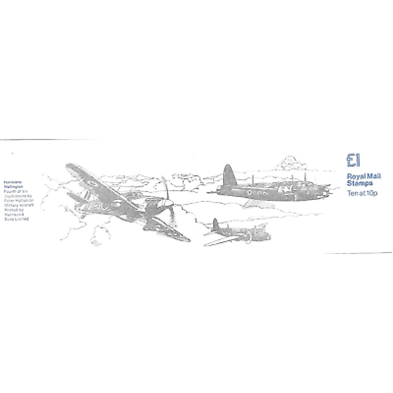 FH4a 1980 1 Hurricane Wellington RM Folded Booklet  - Complete