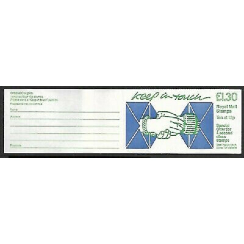 FL8b 1987 Keep in touch Folded Booklet - Good perfs - Cyl B12