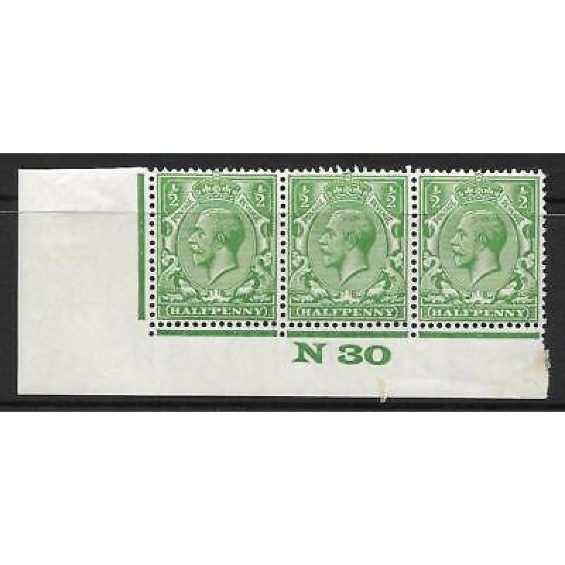 d Green Block Cypher Control N30 imperf MOUNTED MINT
