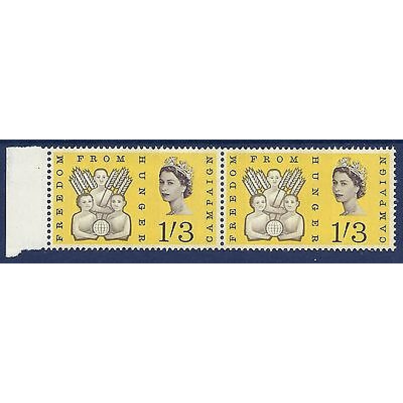 1963 sg635pb Freedom From Hunger 1 3 (Phos) Left band  - Listed variety - MNH