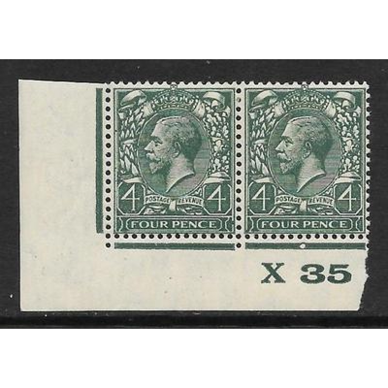 Spec N39(3) 4d Very Deep Grey Green Block Cypher Control X35 Light MOUNTED MINT