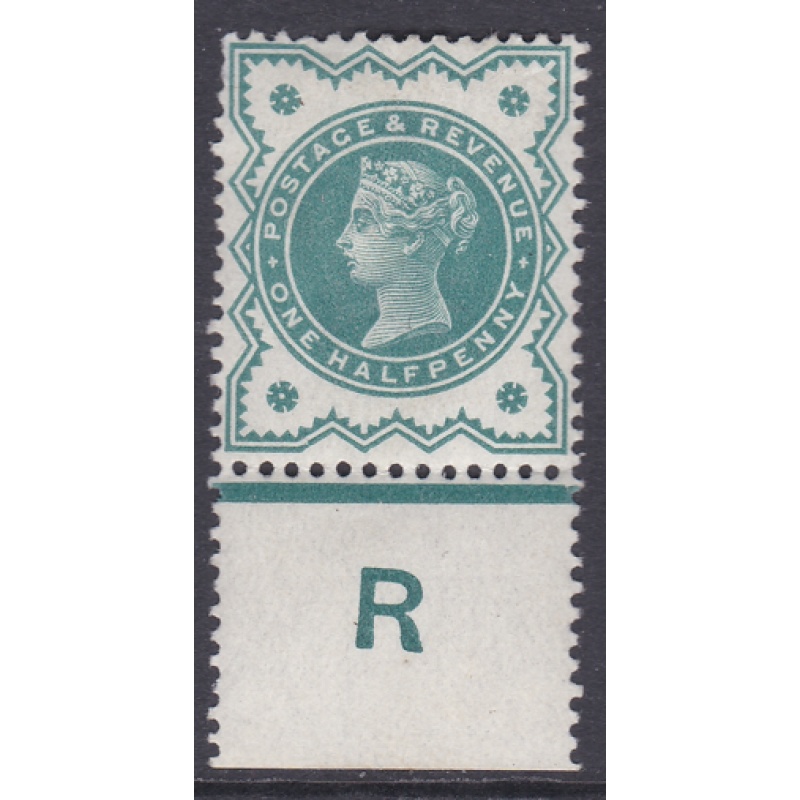d Green Jubilee control R perf single MOUNTED MINT