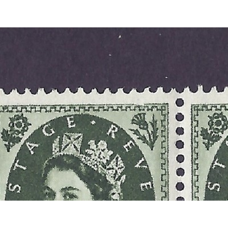 S127b 9d Wilding Multi Crowns variety - Frame Break R.11 11 UNMOUNTED MINT MNH
