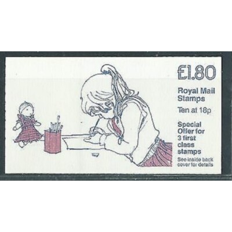 FU5a 1988 Jolly Postman Folded Booklet - Complete - Cylinder B2