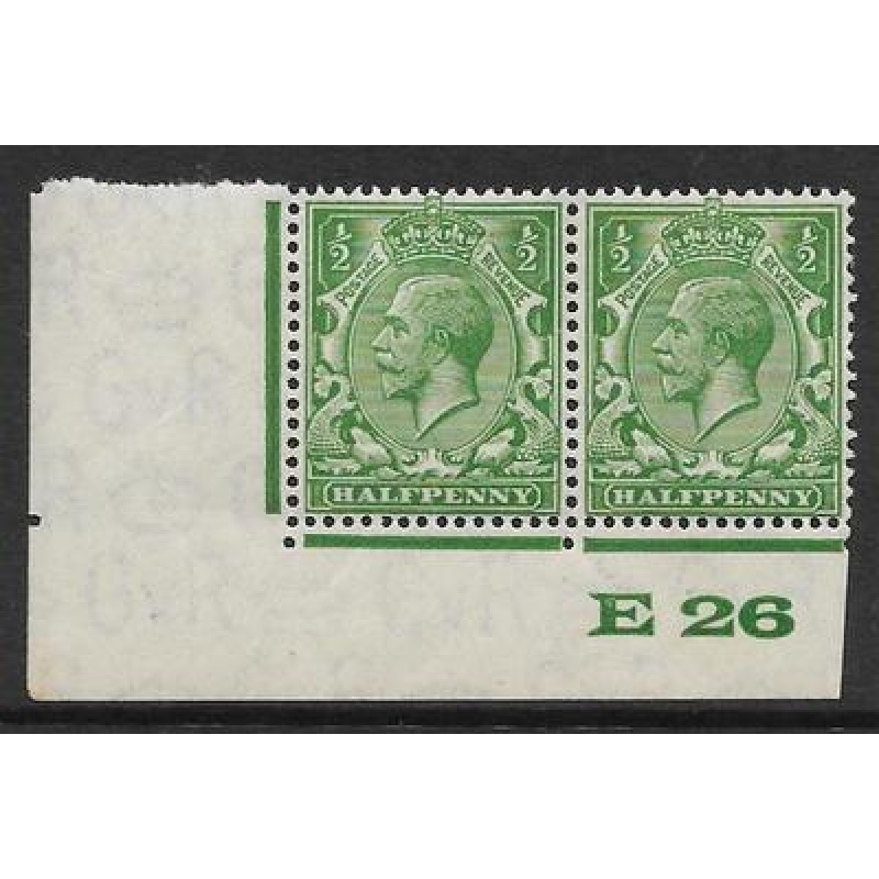 d Green Block Cypher Control E26 imperf UNMOUNTED MINT MNH