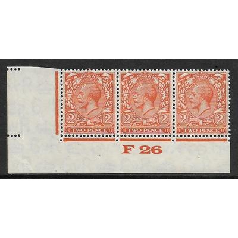 2d Orange Block Cypher Control F26 imperf UNMOUNTED MINT