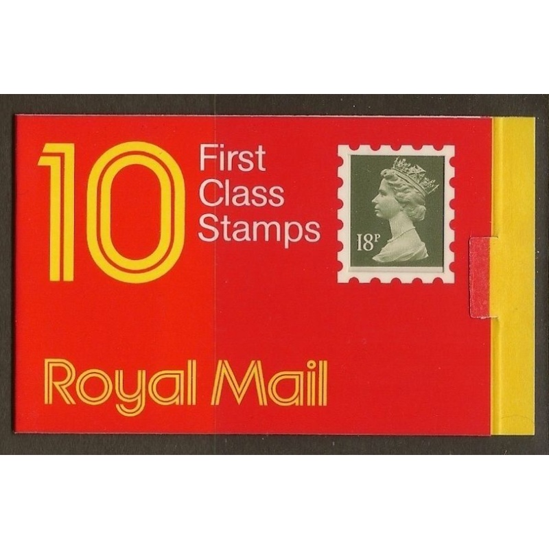 GO1 1987 10 x 1st (18p) Window Square tab Code C Translucent paper No Cylinder