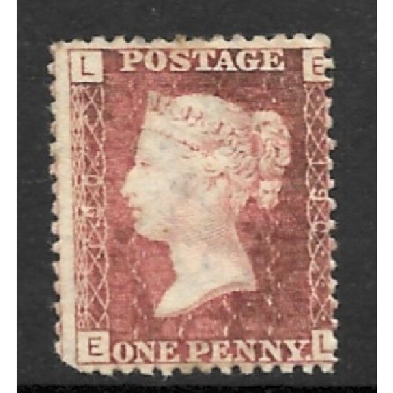 SG 43 1d Penny Red Lettered E-L plate 190 MOUNTED MINT