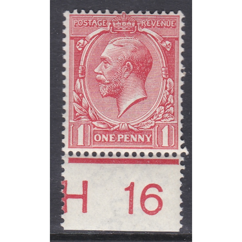 N16(9) 1d Pale Rose Red Royal Cypher Control H16 Perf UNMOUNTED MINT