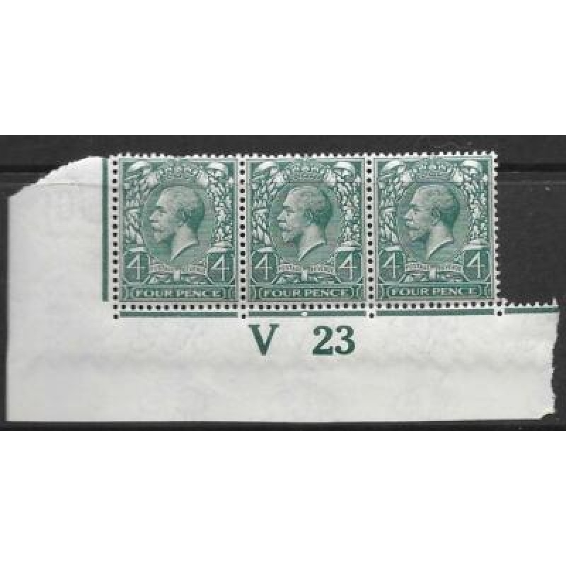 N23(1) 4d Grey Green Royal Cypher control V23 imperf UNMOUNTED MINT
