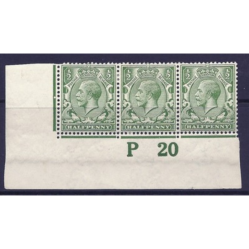 N14(6) d Bright Green Control P 20 imperf MOUNTED MINT