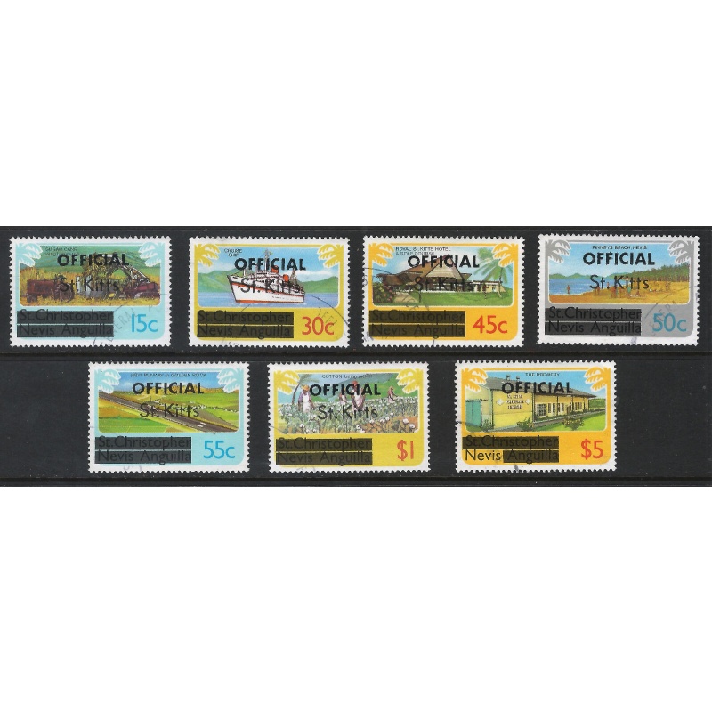St. Kitts 1980 - Sg 32B + Stamps of St. Kitts-Nevis optd St Kitts used