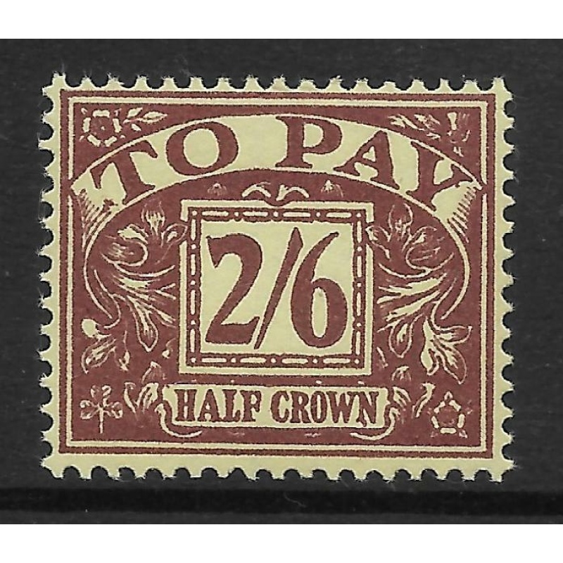 Sg D65wi 2/6 QE II Multi Crowns Postage Due Wmk Inverted UNMOUNTED MINT