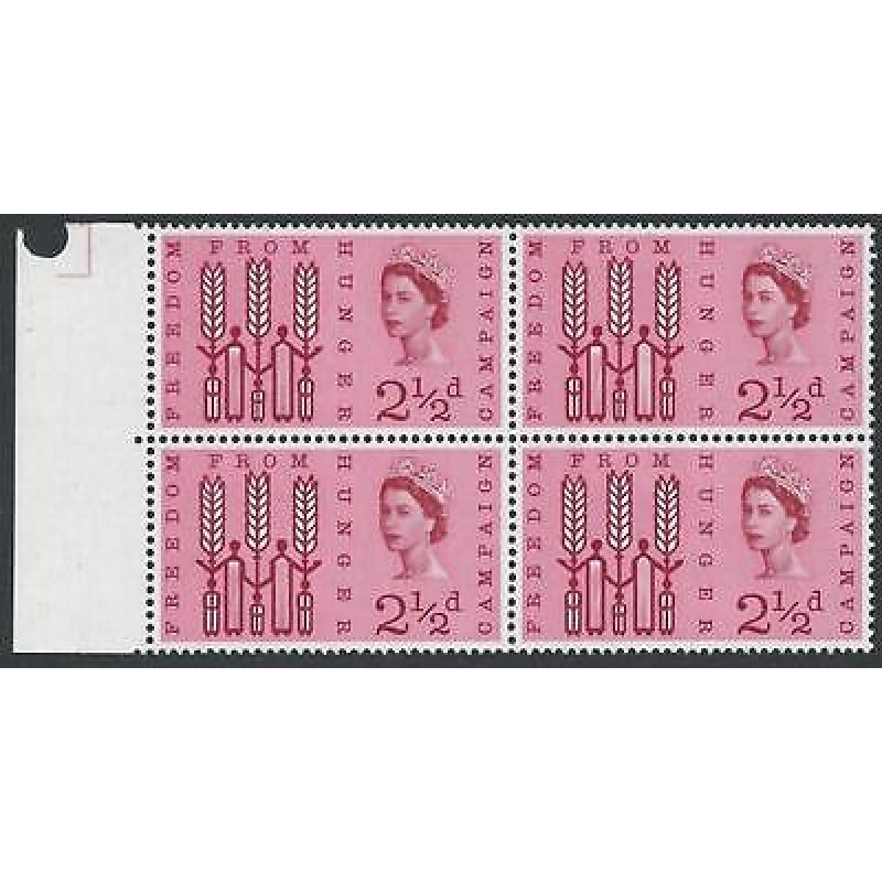1963 Freedom From Hunger 2 1 2d (Ord) - Listed Flaw - Broken R R16 2 - MNH