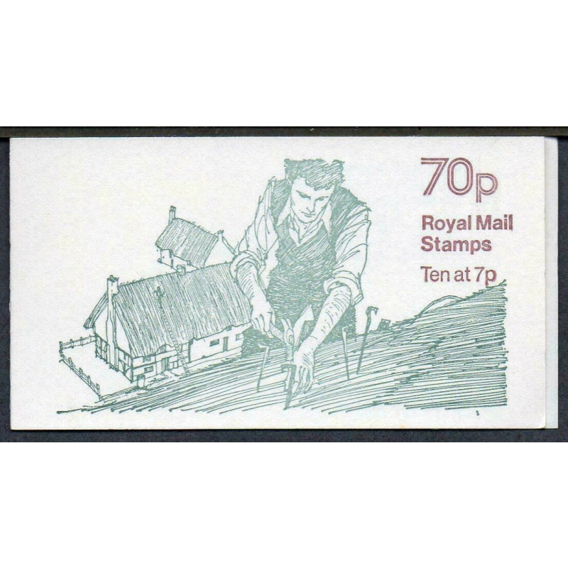 FD3a Jan 1978 70p Thatching (2nd Country Crafts) Folded Booklet - good perfs