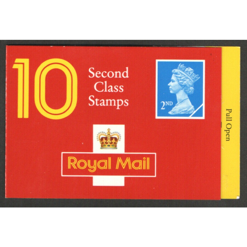 HC6a 10 x 2nd Class Barcode Booklet - complete  - Cylinder Q11Q11Q1