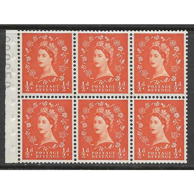 SB17 Wilding booklet pane Blue Phos on White perf type I UNMOUNTED MNT MNH