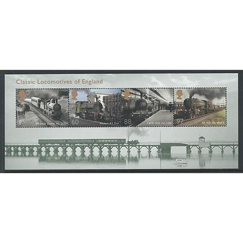 MS3144 2011 Classic Locomotives of England miniature sheet UNMOUNTED MINT MNH