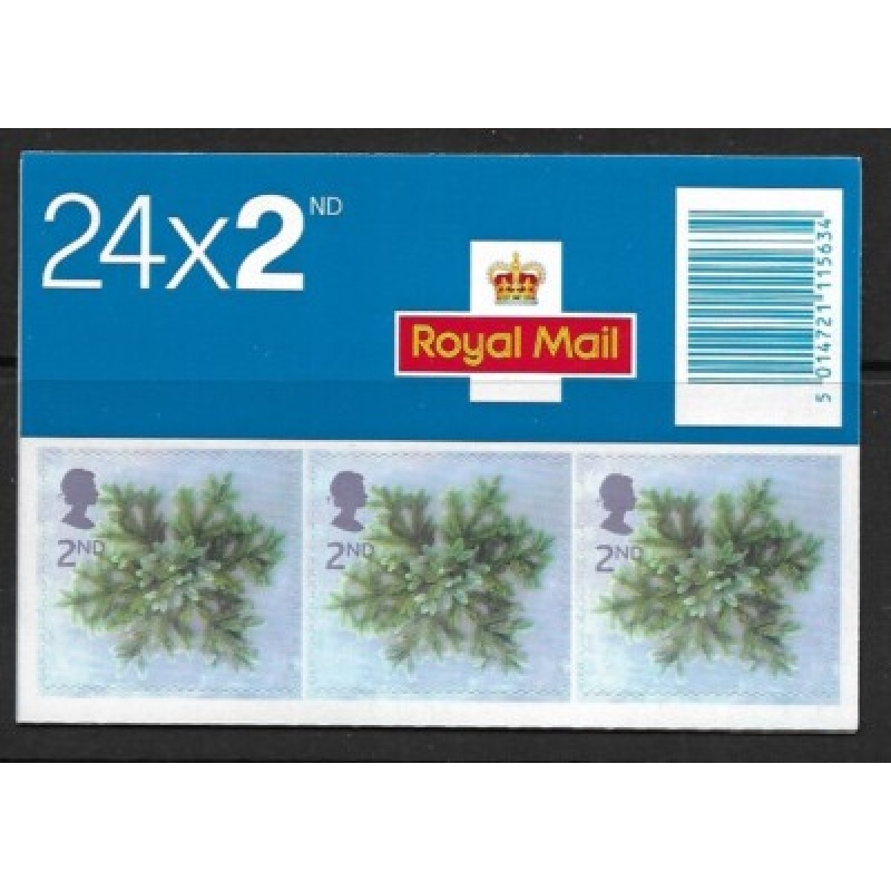 LX24 2002 Christmas Barcode Booklet -  24 x 2nd Class - complete - No Cylinder