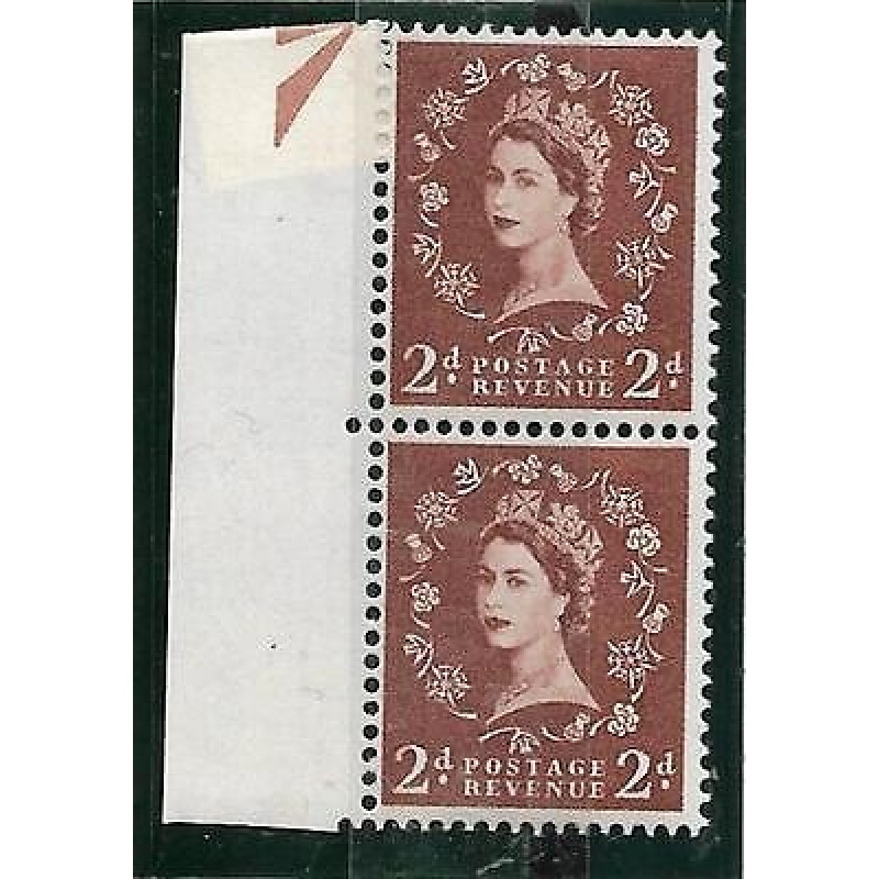 S38m 2d Wilding with listed variety - double trumpet UNMOUNTED MINT MNH