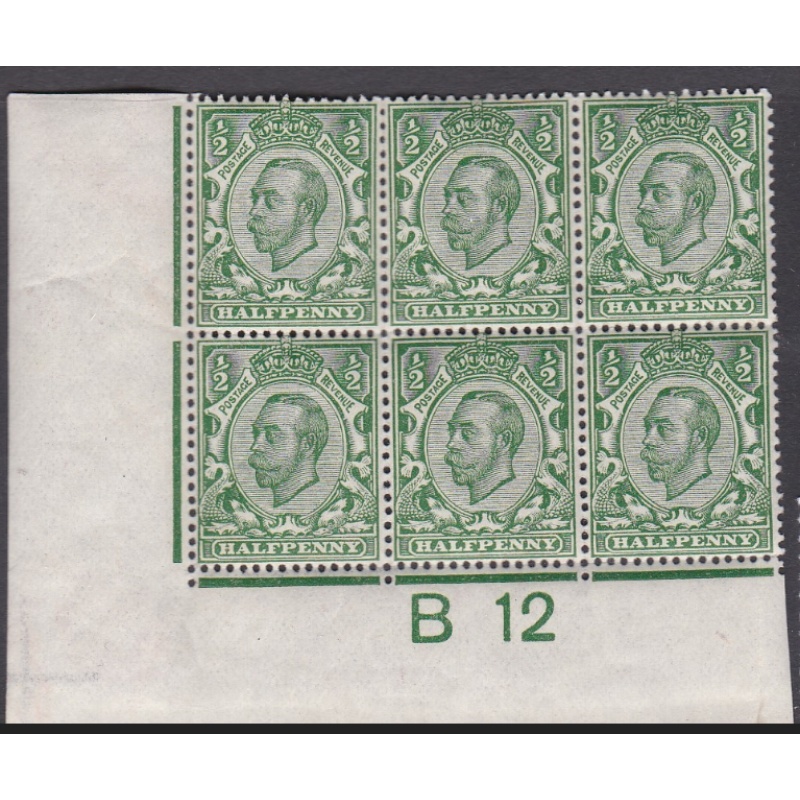 Sg 338 N4(1) d Green Crown die 2 B12(c) perf 2 UNMOUNTED MINT MNH