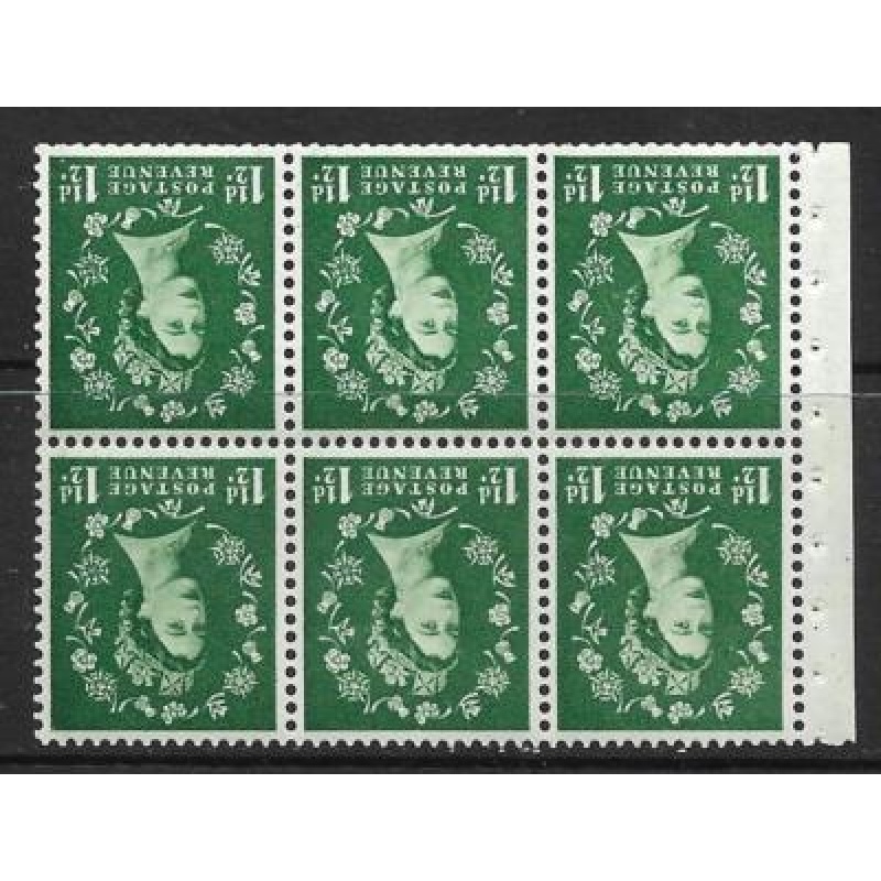 SB70a Wilding booklet pane Graphite perf type Ie Top UNMOUNTED MNT
