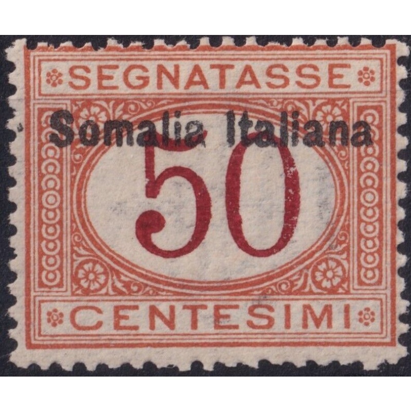 Italian Somaliland 1909 50c Postage Due MH