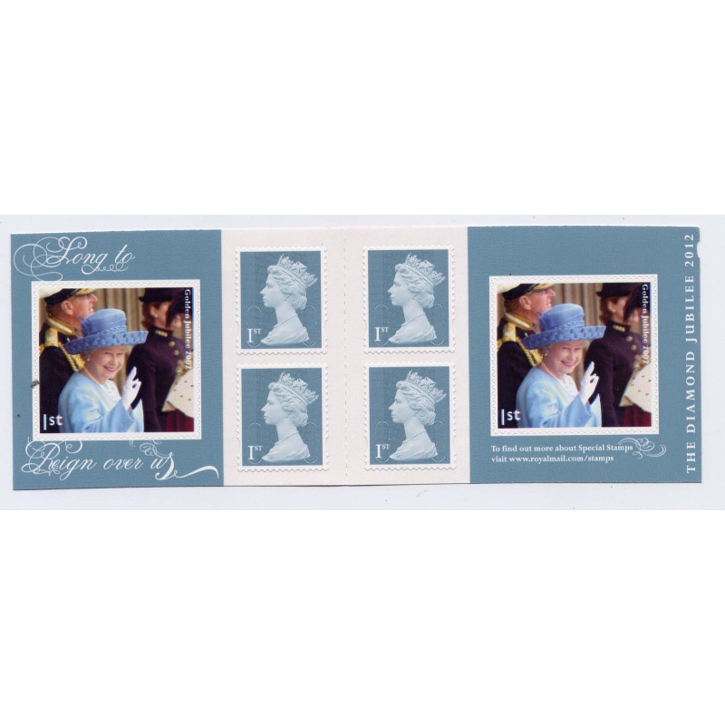 PM33 2012 Diamond Jubilee 6 x 1st Self Adhesive Booklet - No Cylinder