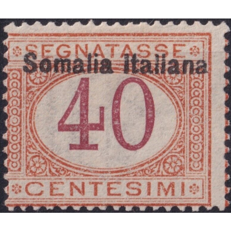 Italian Somaliland 1909 40c Postage Due MH