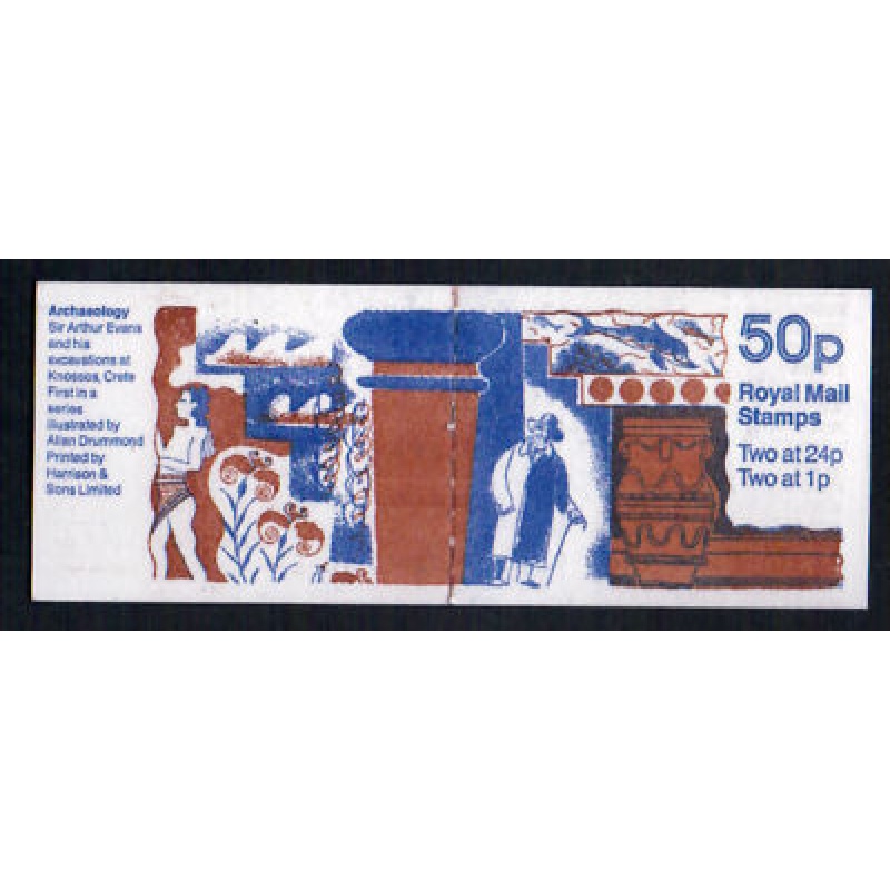 FB59a 1991 Archaeology Series #1 booklet Complete Cylinder B34B2