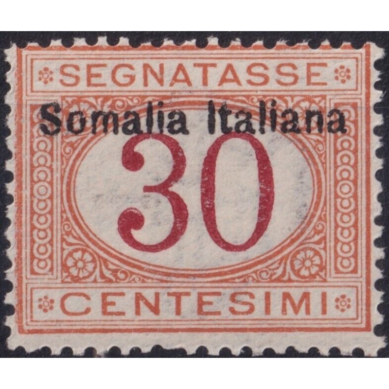 Italian Somaliland 1909 30c Postage Due MH