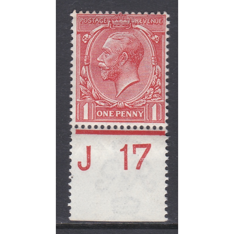 N16(8) 1d Pale Red Royal Cypher Control J 17 Perf U M