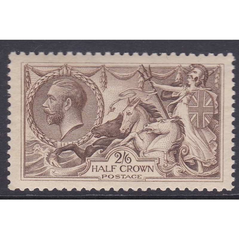 Sg 399 Spec N63(2) 2 6 Dp sepia brown Seahorse Perfect Centering UNMOUNTED MINT