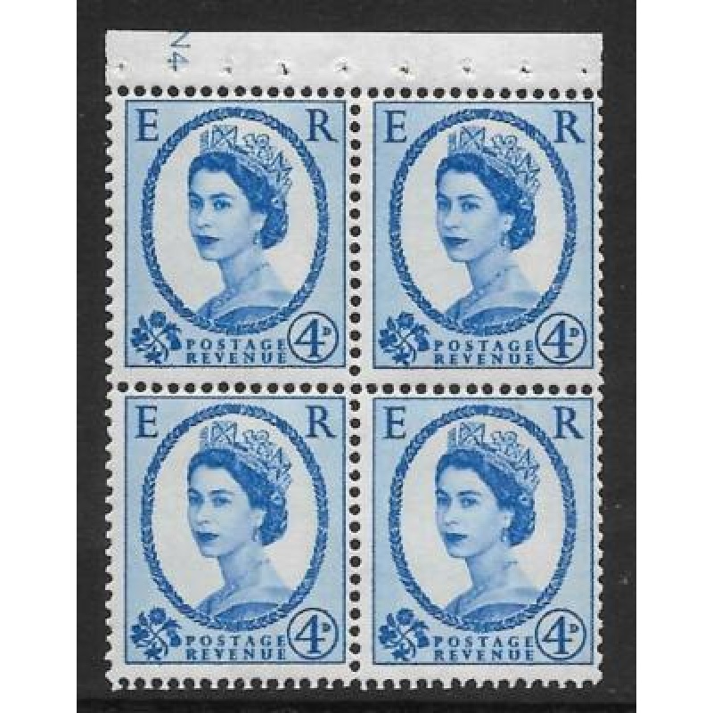 SB110 Wilding booklet pane Gravure Violet crown Right N4 perf I UNMOUNTED MNT
