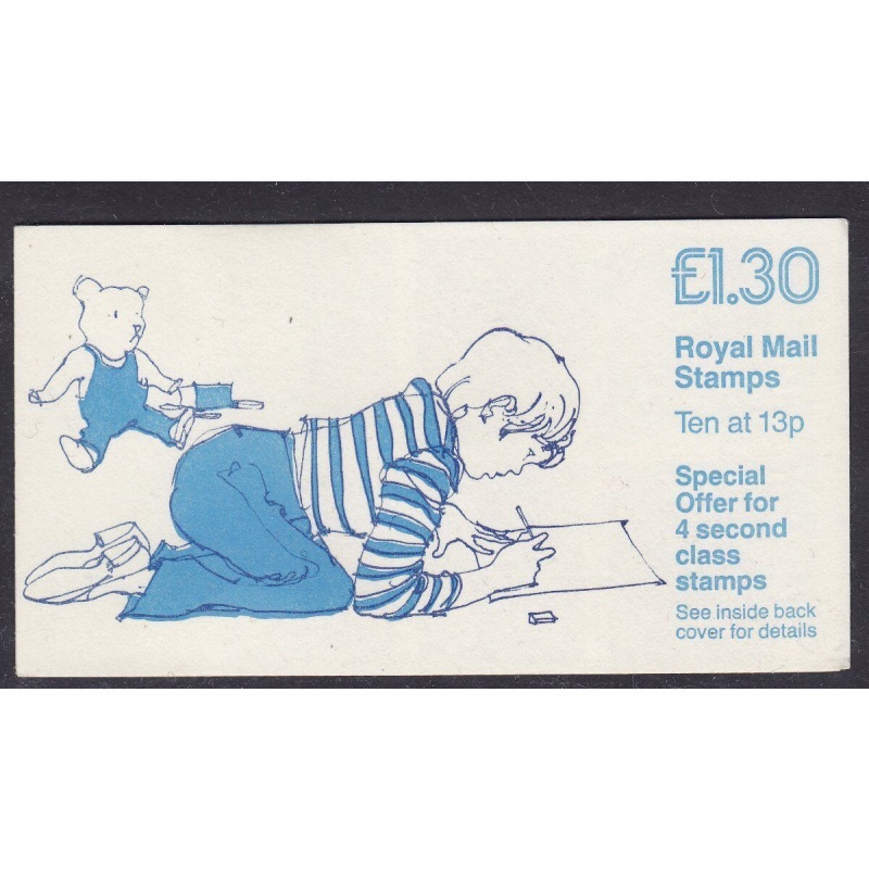 FL11b 1987 Jolly postman Folded Booklet - Good perfs - No Cylinder